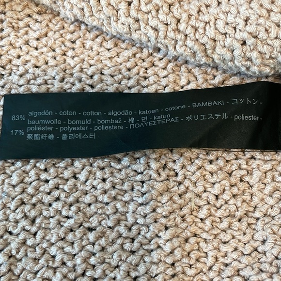 Zara Oversized V-Neck Distressed Sweater - Picture 7 of 11